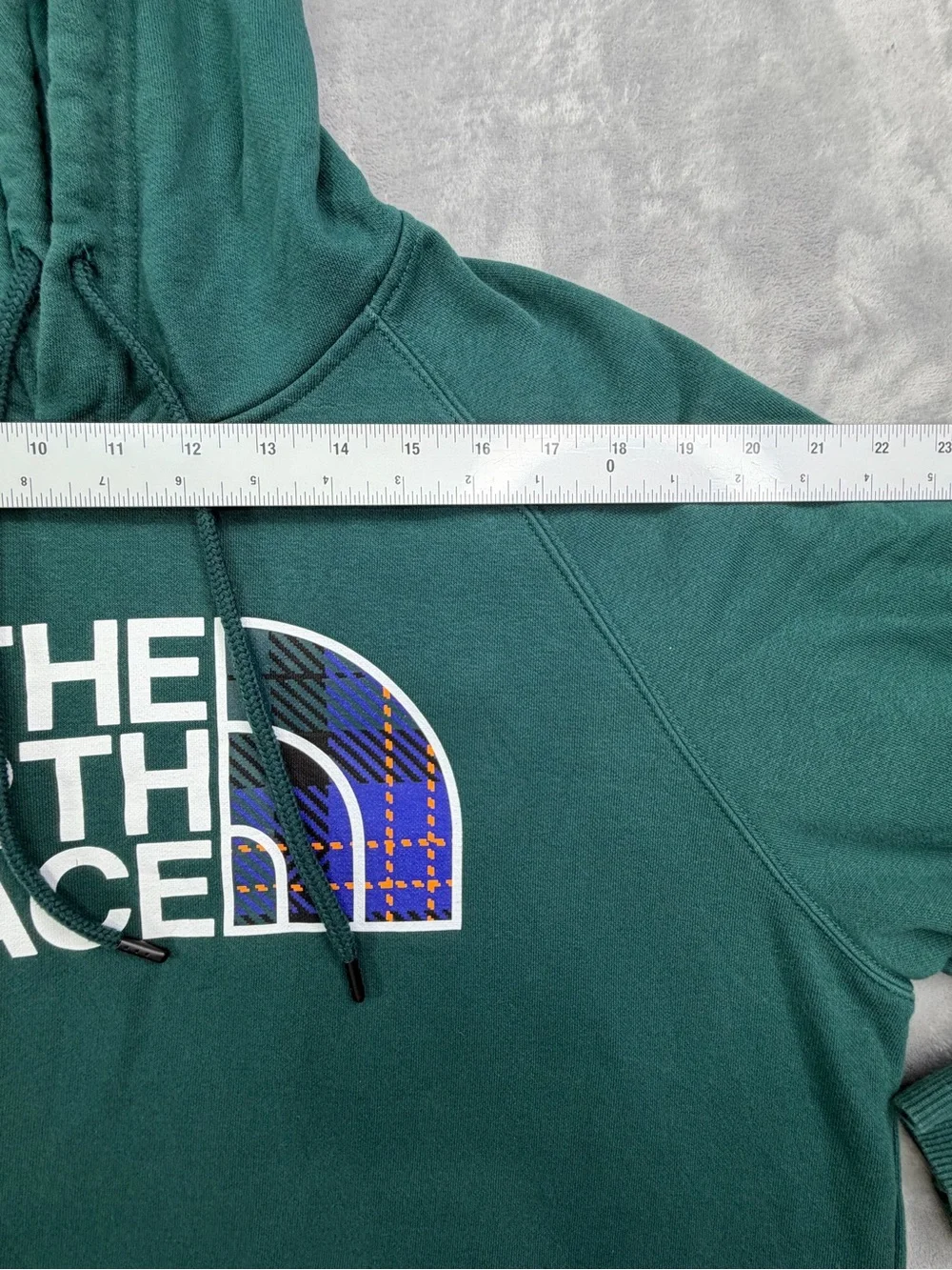The North Face Men’s Dark Green Logo Crewneck Hoodie Winter Fall School XL